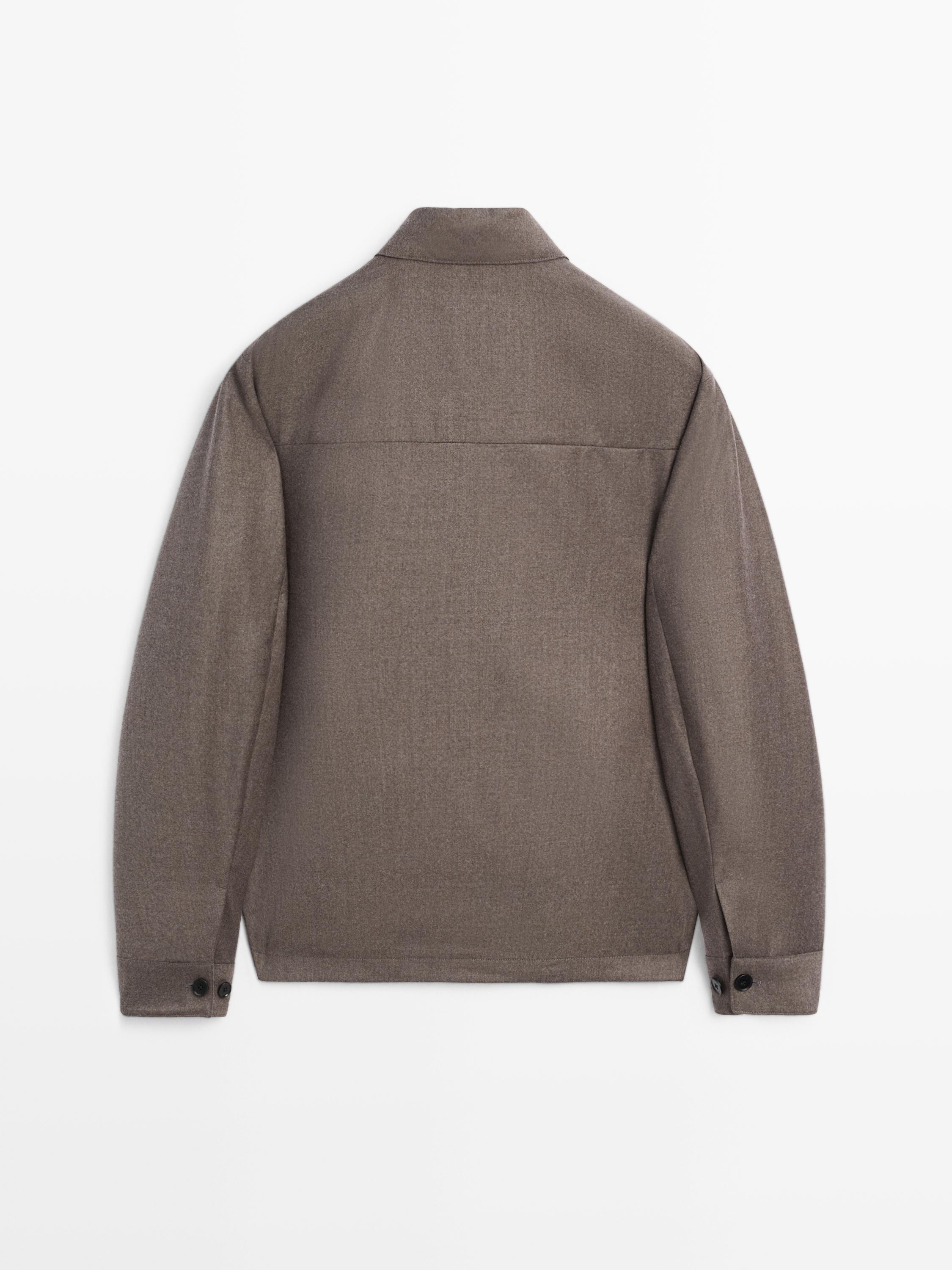 Veste en flanelle 100 % laine